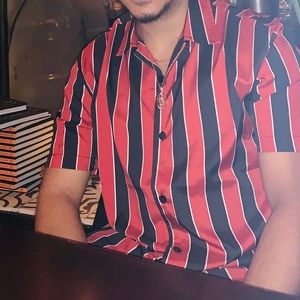 Men’s Stripped Button Shirt